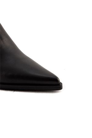Black leather ankle boots ELENA IACHI | E4171NERO